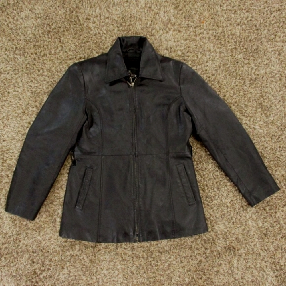Men's Black Leather Jacket